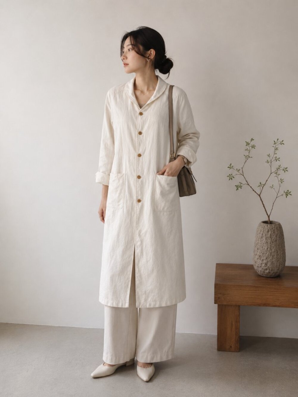 Nest Robe Hemp Blend Trench Coat